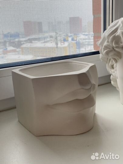 Кашпо из гипса