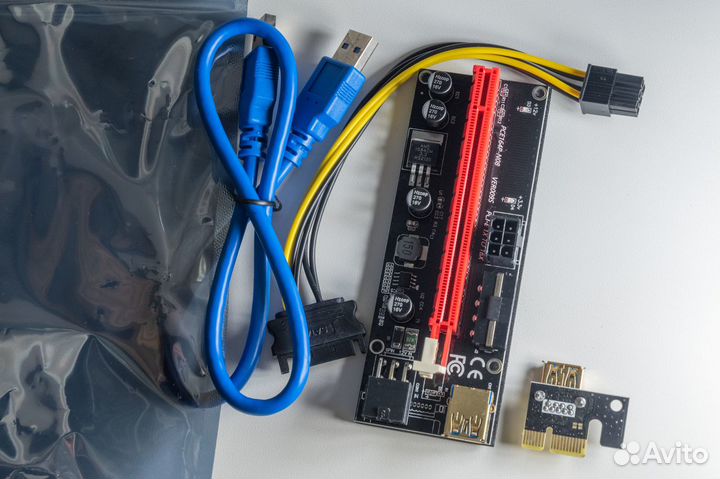 Райзер 6pin pci x16