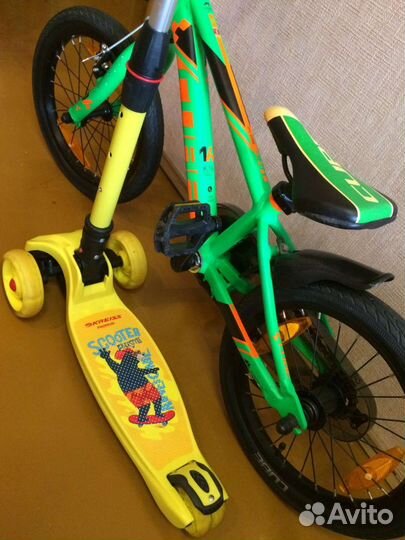 Велосипед cube race 160,самокат kreiss premium