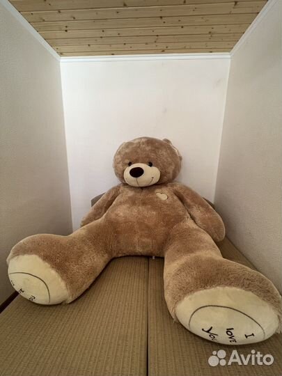 Плюшевый медведь 2 метра новый
