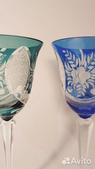 Бокалы цветной хрусталь Германия