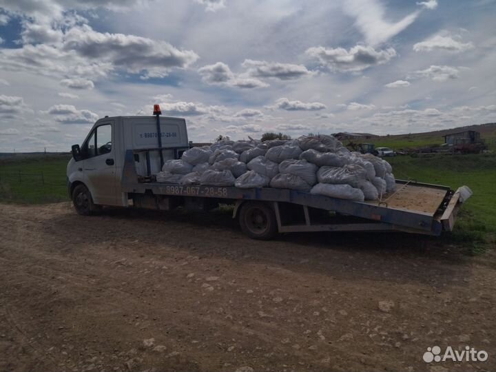 Конский навоз в мешках