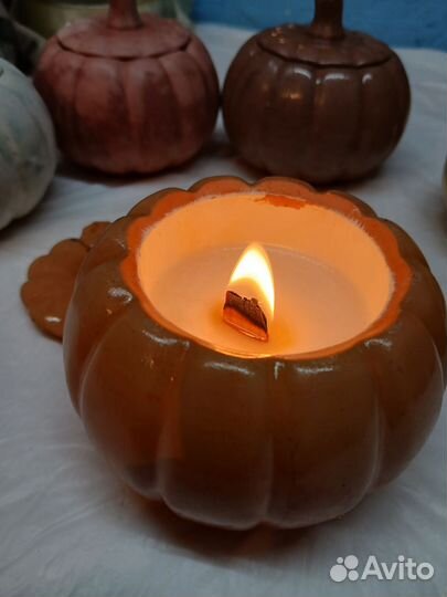 Свеча тыква