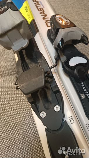 Горные лыжи детские 110 см, палки 95 см