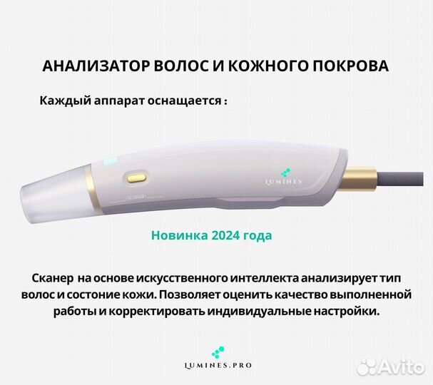 Аппарат для эпиляции Lumines Эво’Про 2400W