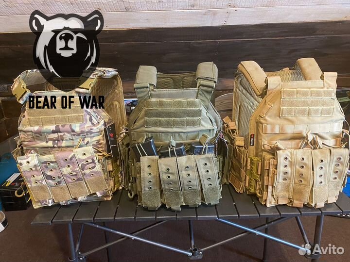 Плитник с броней (бр5) и подсумками (цвет олива)