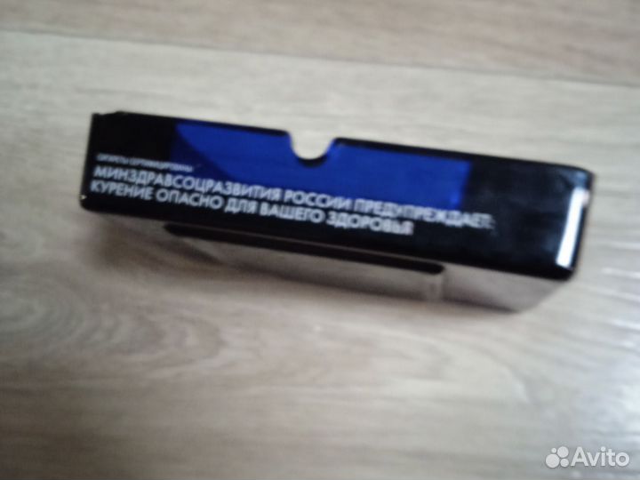 Пепельница стеклянная цвет синий