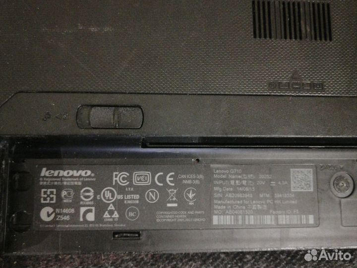 Ноутбук lenovo