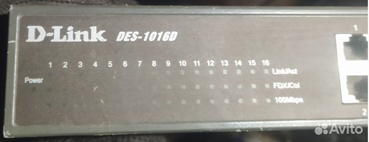 Коммутатор D-Link DES-1016D