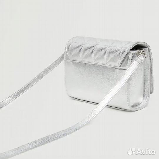 Сумка серебристая Mango