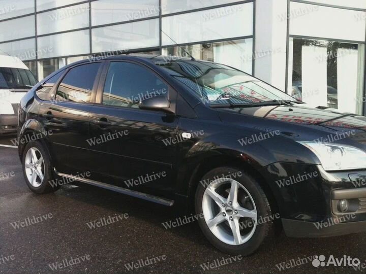 Накладки на пороги Ford Focus 2 2004-2011 тюнинг