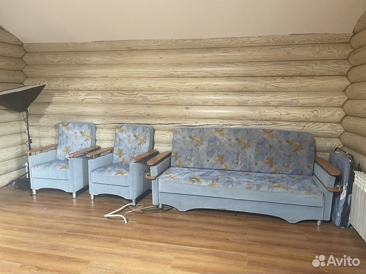 Диван с креслами бу