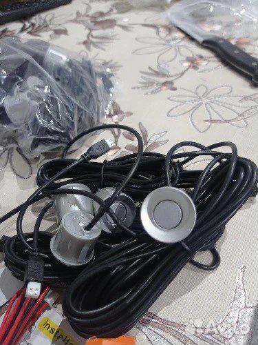 Комплект серебристых парктроников (8 датчиков)