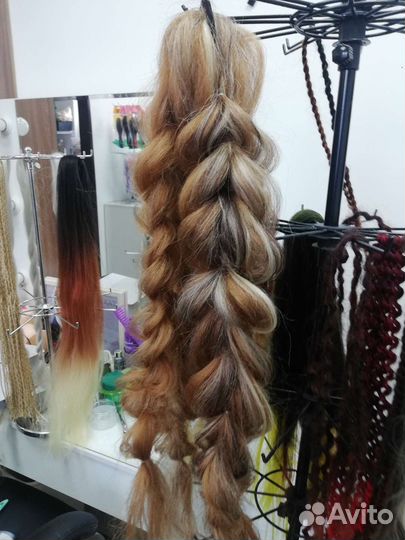 Афрокосы, афрохвосты, 3д косы