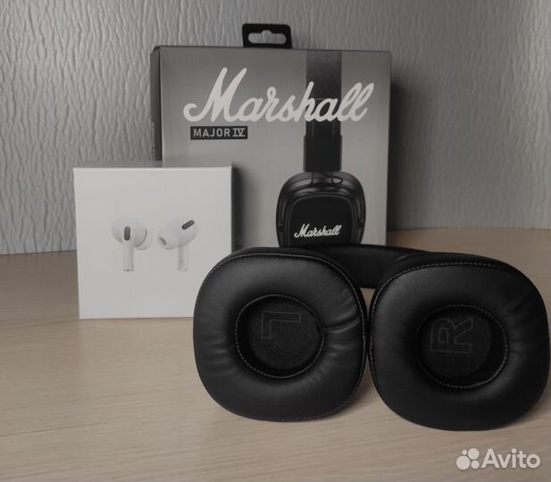 Беспроводные наушники Marshall major 4 + Airpods