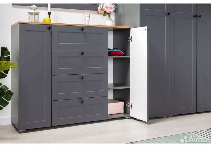 Комод Остин 16.221 графит, 120*99*41