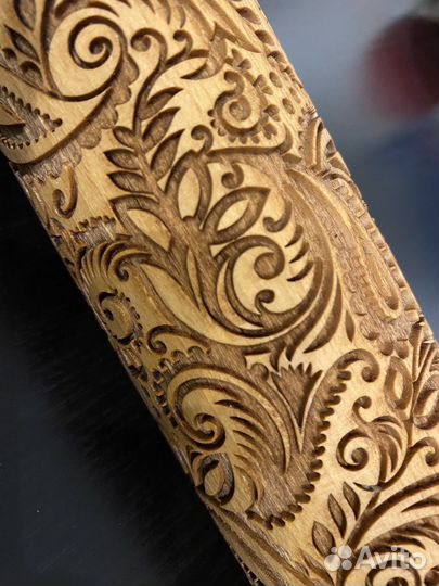 Скалка для теста с узором