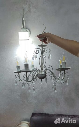 Люстра потолочная бу