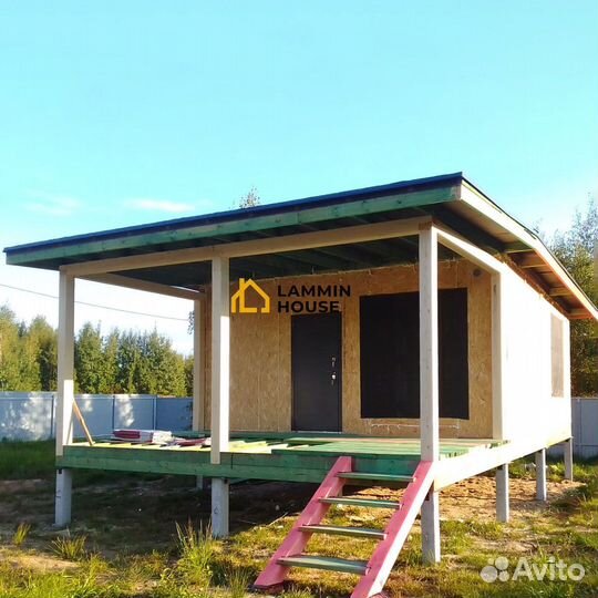 Домокомплект дачный домик из сип -панелей, хозблок