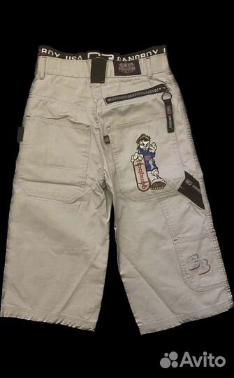 Gangboy jeans шорты рост 164 лютейшая винтажка