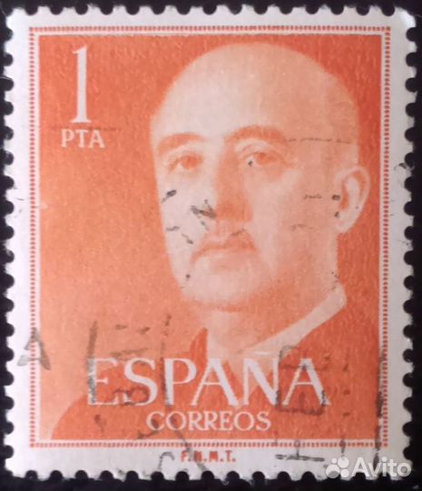 Набор испанских марок (стандарты), хх в, 5 шт