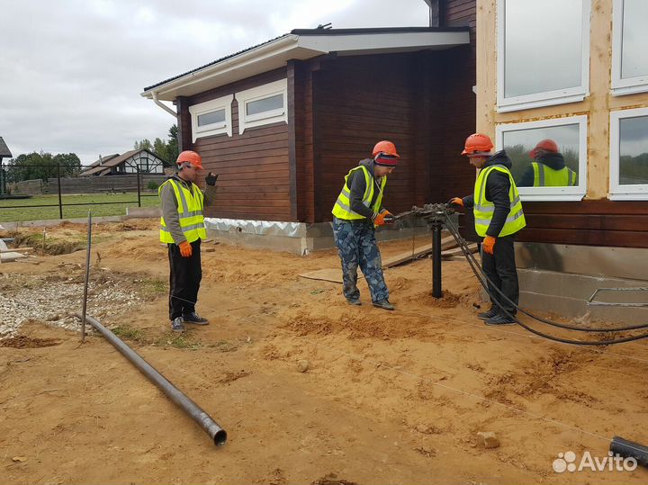 Винтовые сваи с установкой