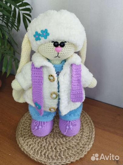 Заяц тильда вязанный