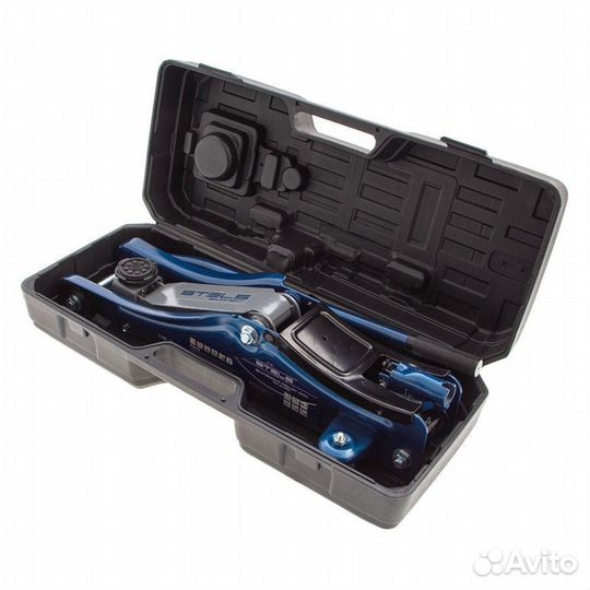 Домкрат Stels подкатной 2 т, 80-380 мм, в кейсе