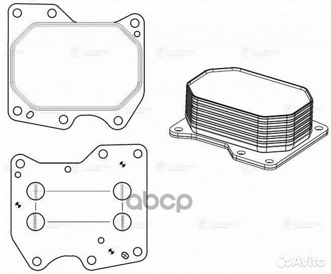 Радиатор масляный Ford Transit (06) / (13) /Peugeot