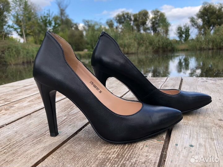 Туфли женские кожаные, 36