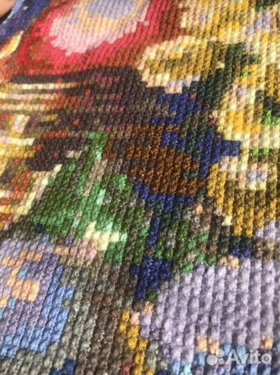 Картина вышитая крестиком ручная работа