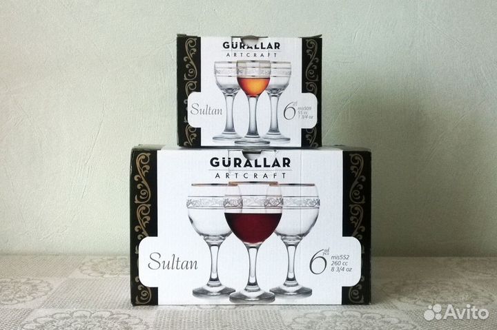 Рюмки и фужеры Sultan (Турция)