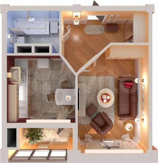 1-к. квартира, 46 м², 11/12 эт.