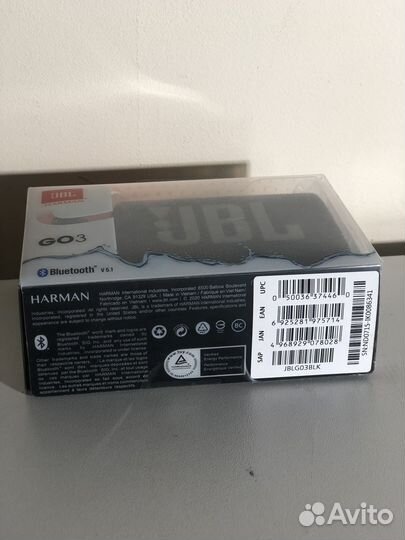 Беспроводная портативная колонка JBL GO3