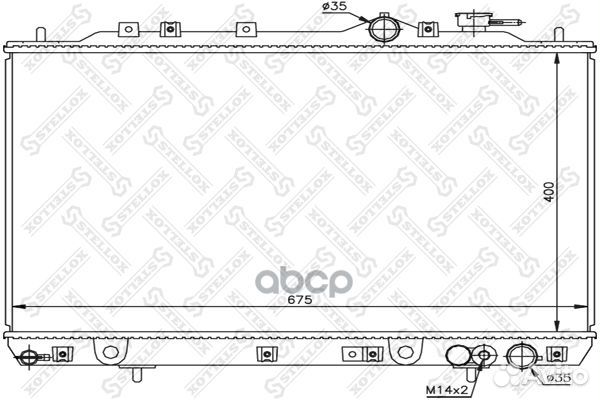 1026525SX радиатор системы охлаждения МКПП Hyun