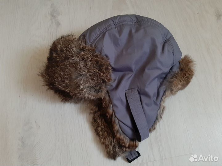 Шапка-ушанка р.52 мех-кролик