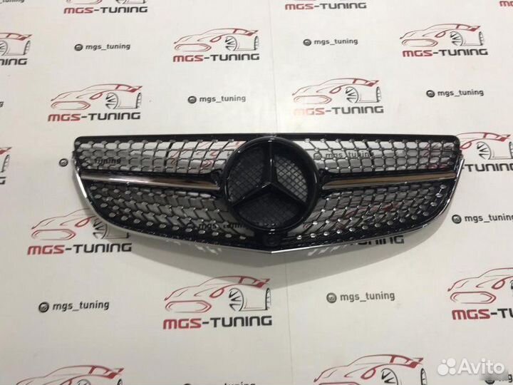 Решетка e coupe с207 13-16 гг. Diamond Black Ч/З