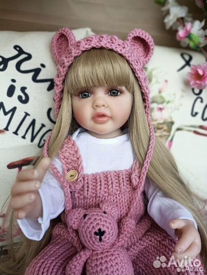 Кукла Реборн reborn силиконовая можно купать 55 см