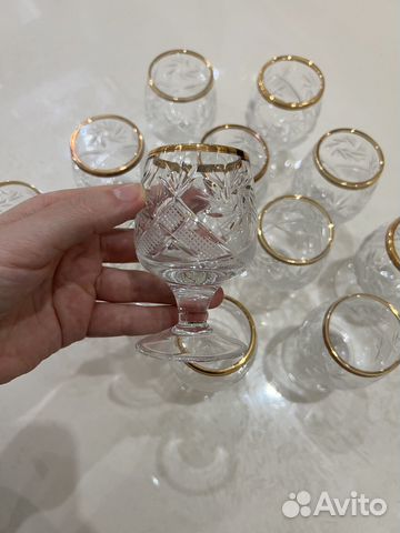 Хрустальные рюмки. Беларусь 12 шт