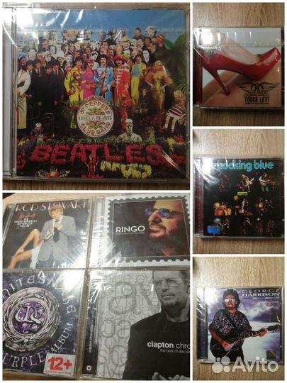 CD компакт диски. Рок и поп музыка