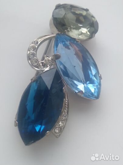 Брошь винтажная чехия