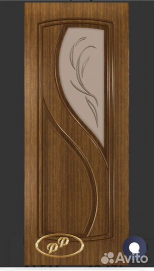 Дверь Леди-2 шпон межкомнатная с коробкой и ручкой