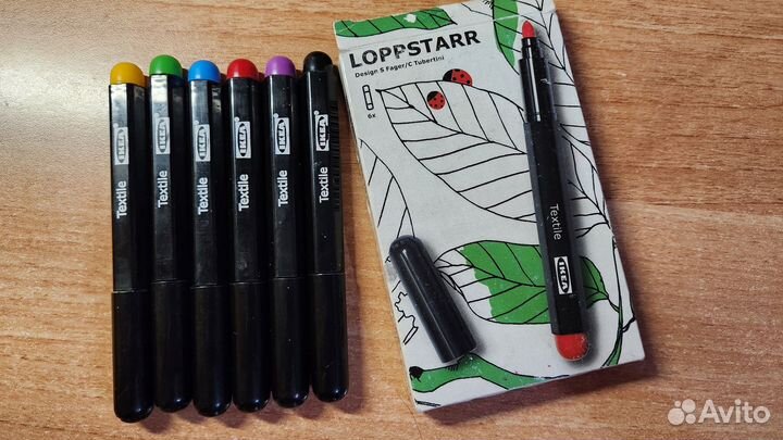 Фломастеры IKEA Лоппстарр для ткани