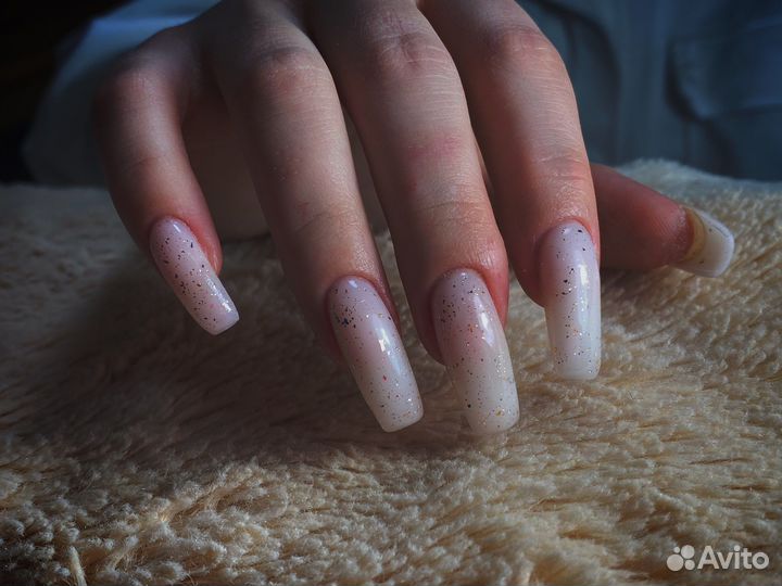 Маникюр наращивание ногтей