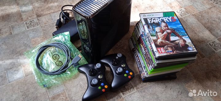 Xbox 360 slim 250 Gb прошитый LT-3.0 + 20 Игр