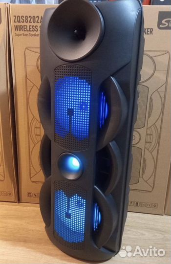 Колонка большая с микрофоном(usb radio bluetooth)