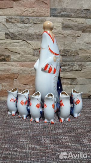 Коньячный набор рыбки СССР