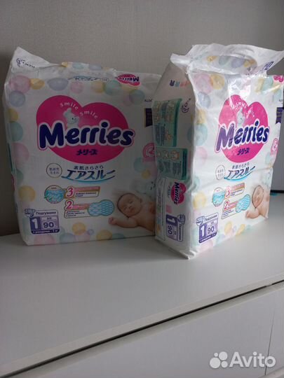 Подгузники Merries 1 NB