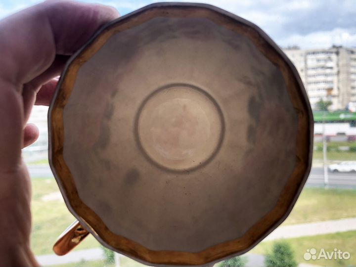 Бронь/ сервиз СССР редкий с позолотой на 5 персон