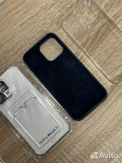 Чехол и стекло на айфон 14 pro max